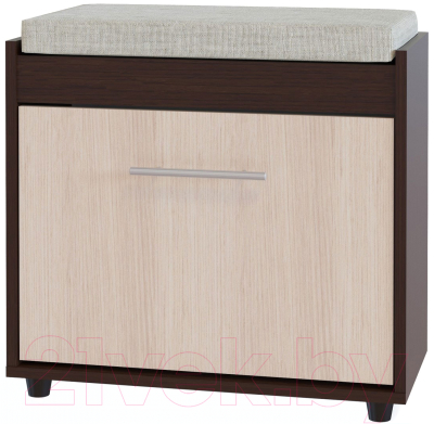 Тумба в прихожую Сокол-Мебель ТП-6М (венге/беленый дуб) - фото