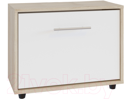 Тумба в прихожую Сокол-Мебель ТП-1 (дуб сонома/белый) - фото