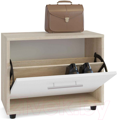 Тумба в прихожую Сокол-Мебель ТП-1 (дуб сонома/белый)