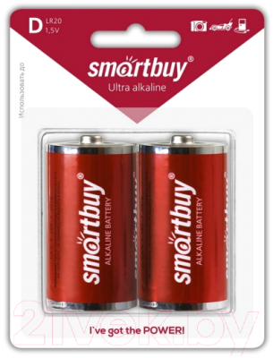 Батарейка SmartBuy SBBA-D02B LR20/2B - фото