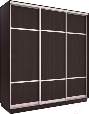 Шкаф-купе Евва 203 VS.03 / АЭП ШК.3.02 (венге/серебро) - фото