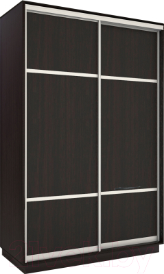 Шкаф-купе Евва 120 VS.03 / АЭП ШК.2 03 (венге/серебро) - фото