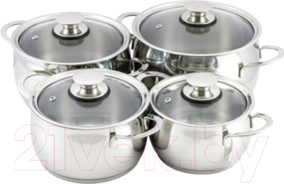 Набор кастрюль Кухар Магнолия Престиж КМ3-024С - фото
