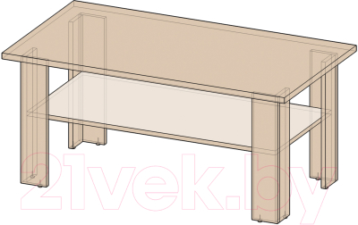 Журнальный столик Интерлиния Коламбия КЛ-15