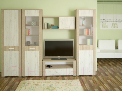 Тумба Интерлиния Коламбия КЛ-8 (дуб сонома/дуб белый)