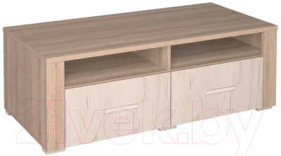 Тумба Интерлиния Коламбия КЛ-8-1 (дуб сонома/дуб белый) - фото