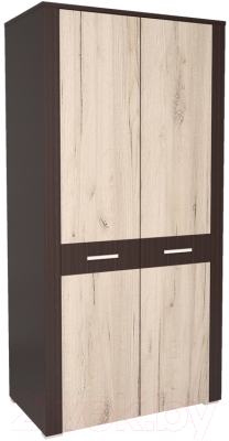 Шкаф Интерлиния Коламбия КЛ-3 (дуб венге/дуб серый) - фото