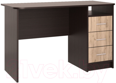 Письменный стол Интерлиния СК-001 (дуб венге/дуб серый) - фото