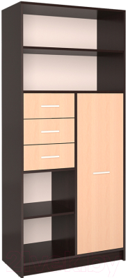 Шкаф Интерлиния СК-021 (дуб венге/дуб молочный) - фото