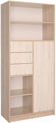 Шкаф Интерлиния СК-021 (дуб сонома/дуб белый) - фото