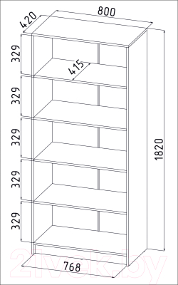 Стеллаж Интерлиния СК-025