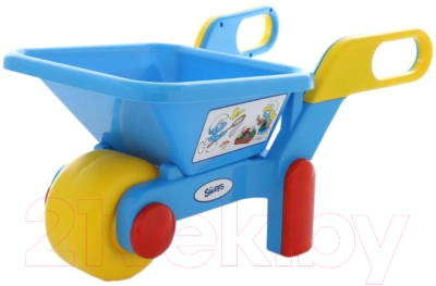 Тачка игрушечная Полесье Смурфики №2 / 64455 - фото