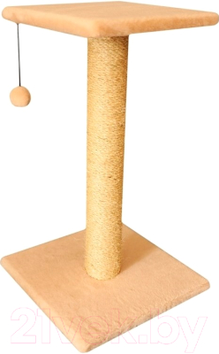 Лежанка-когтеточка Cat House Столбик с полкой 0.7 - фото