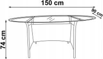 Стол садовый Halmar Master