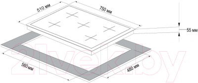 Газовая варочная панель Korting HG 797 CTX