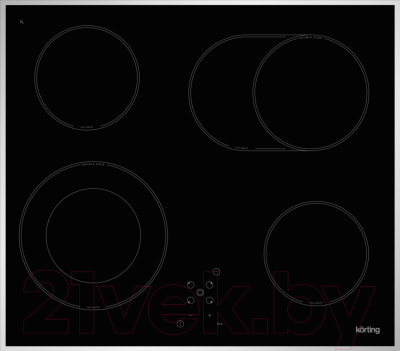 Электрическая варочная панель Korting HK 62051 X - фото