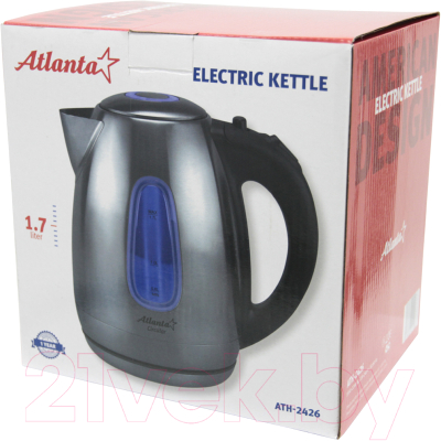 Электрочайник Atlanta ATH-2426 (черный)