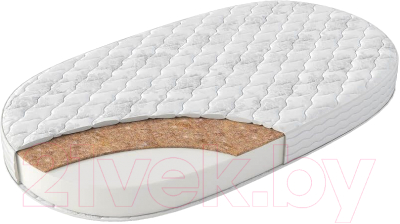 Матрас в кроватку Bambola Oval Holo Kokos 8 / OHK-8 (125x75) - фото