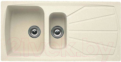 Мойка кухонная Elleci Living 475 Bianco Antico G62 / LGL47562 - фото