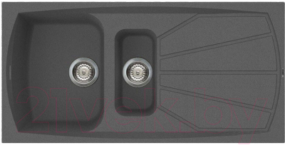 Мойка кухонная Elleci Living 475 Antracite G59 / LGL47559 - фото