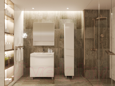 Шкаф с зеркалом для ванной АВН Фиджи 80 / 61.32