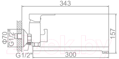 Смеситель Ledeme L2203W