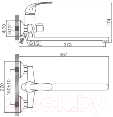 Смеситель Ledeme L2235