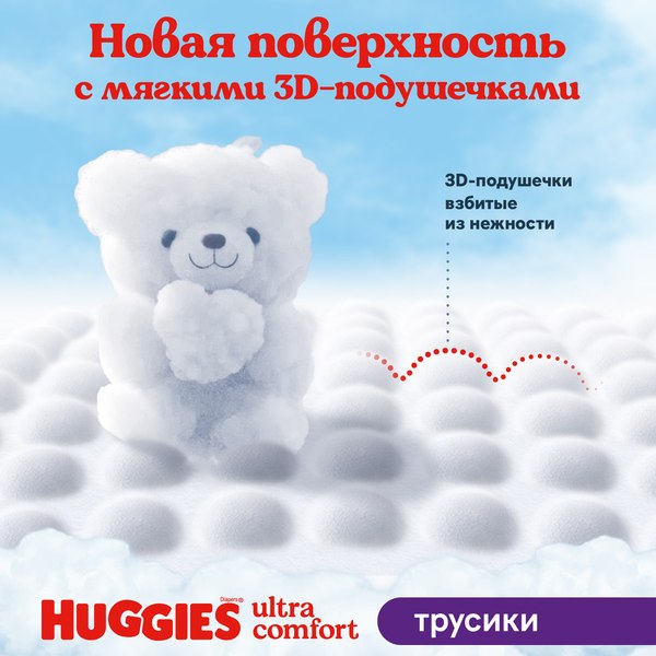 Подгузники-трусики детские Huggies Mega 6 Girl