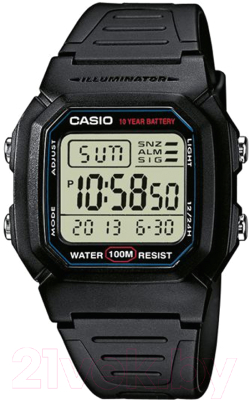 Часы наручные мужские Casio W-800H-1AVES - фото