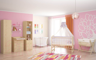 Детская кроватка Фея 204 (белый)