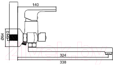 Смеситель Ledeme L2244
