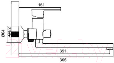 Смеситель Ledeme L2246