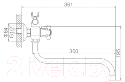 Смеситель Ledeme L2326