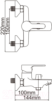 Смеситель Ledeme L3003