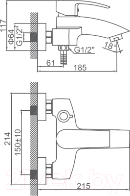 Смеситель Ledeme L3243