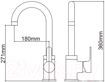 Смеситель Ledeme L4003