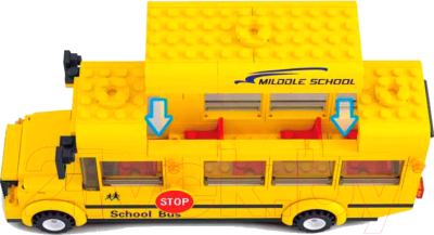 Конструктор Sluban Школьный автобус / M38-B0507