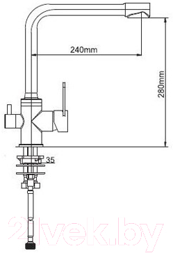Смеситель Ledeme L4055B-3