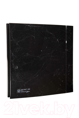 Вентилятор накладной Soler&Palau Silent-100 CZ Marble Black Design - 4C / 5210611900 - фото