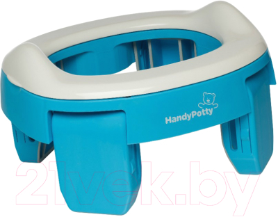 Дорожный горшок ROXY-KIDS HandyPotty дорожный / HP-250B (голубой) - фото