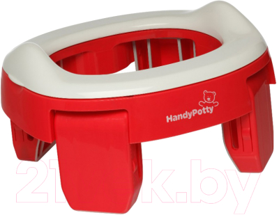 Дорожный горшок ROXY-KIDS HandyPotty дорожный / HP-250R (коралловый) - фото