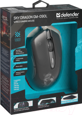 Мышь Defender Sky Dragon GM-090L / 52090