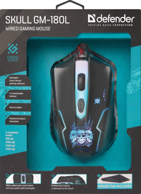 Мышь Defender Skull GM-180L / 52180