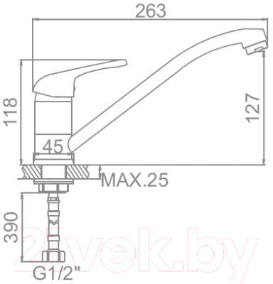 Смеситель Ledeme L4939-B