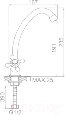 Смеситель Ledeme L5908