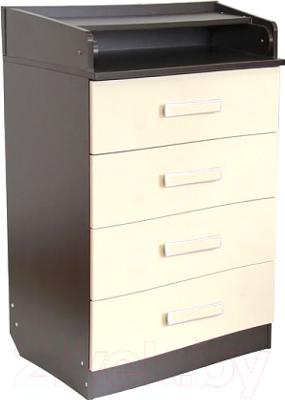 Комод пеленальный Фея 1560 ЛДСП / 1039.5 (венге/бежевый) - фото