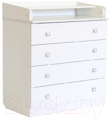 Комод пеленальный Фея 1580 ЛДСП / 1041.9 (белый) - фото