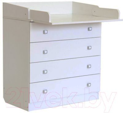 Комод пеленальный Фея 1580 ЛДСП / 1041.9 (белый)