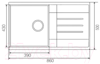 Мойка кухонная Акватон Верона (1A710032VR220)