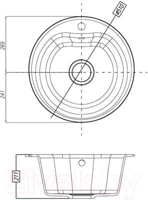 Мойка кухонная Акватон Мида